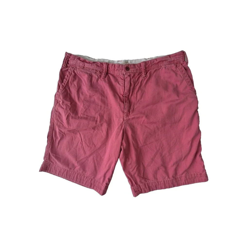 Polo Ralph Lauren Mens Pink Chino Shorts Size 38 Cotton Classic Casual Preppy